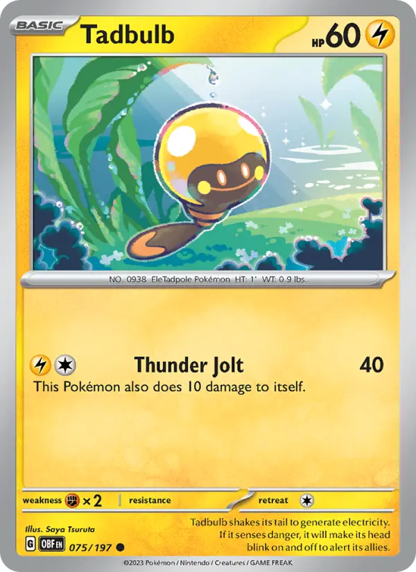 Tadbulb — Obsidian Flames card #075