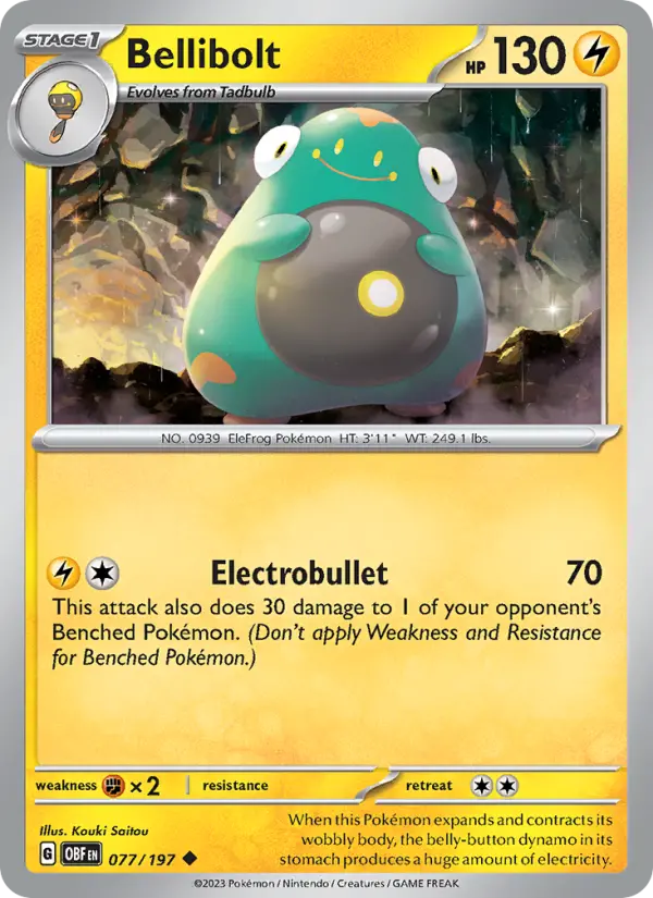 Bellibolt — Obsidian Flames card #077