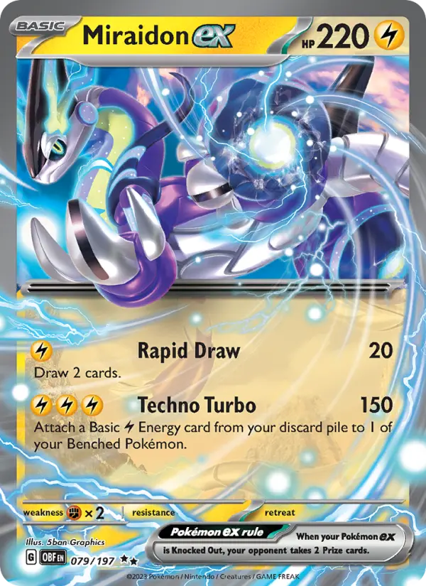 Miraidon ex — Obsidian Flames card #079