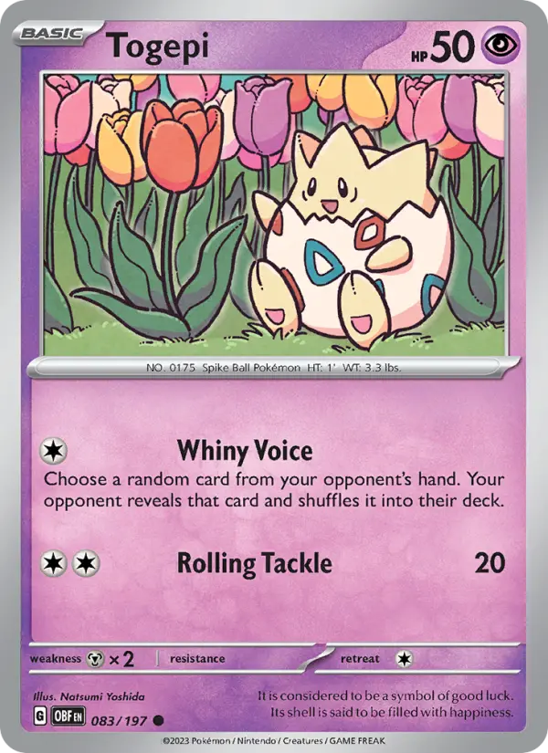 Togepi — Obsidian Flames card #083