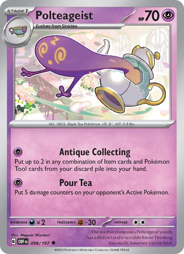 Polteageist — Obsidian Flames card #098