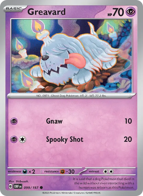 Greavard — Obsidian Flames card #099