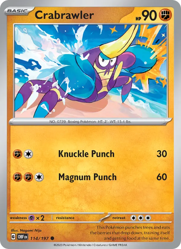 Crabrawler — Obsidian Flames card #114