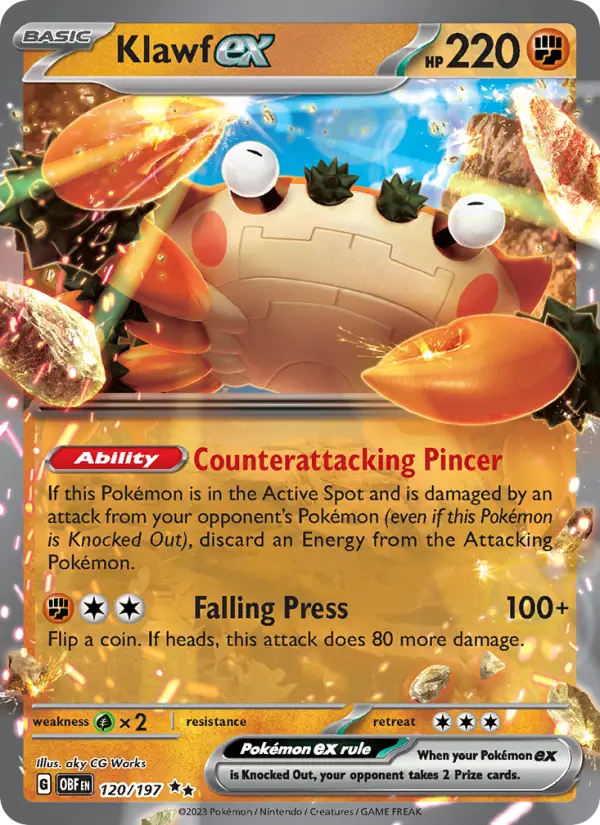 Klawf ex — Obsidian Flames card #120