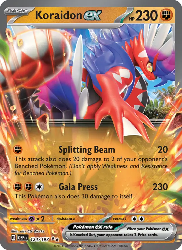 Koraidon ex — Obsidian Flames card #124