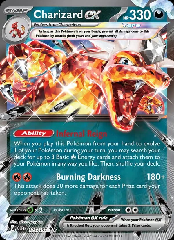 Charizard ex — Obsidian Flames card #125