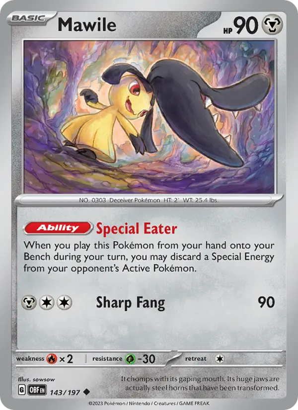 Mawile — Obsidian Flames card #143