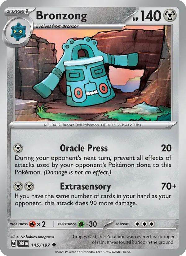 Bronzong — Obsidian Flames card #145