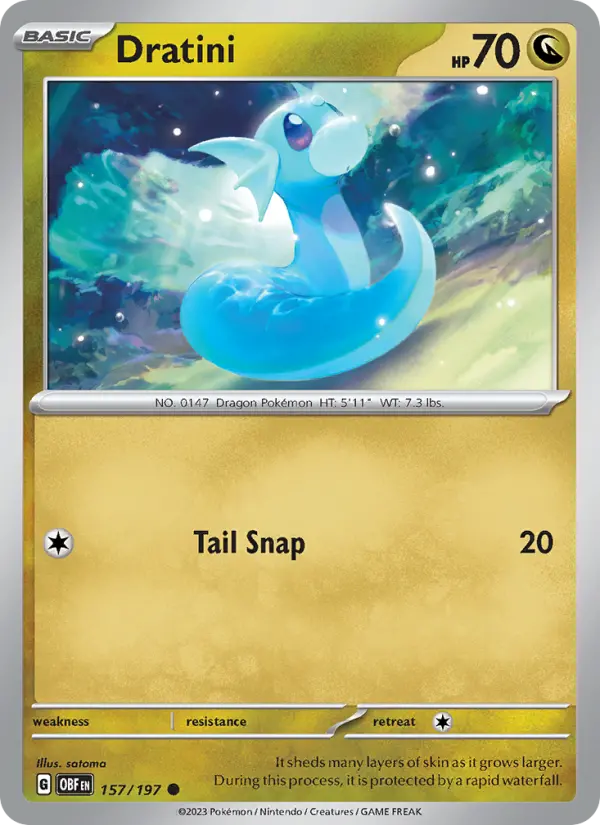 Dratini — Obsidian Flames card #157