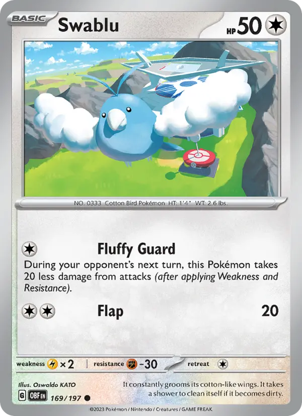 Swablu — Obsidian Flames card #169