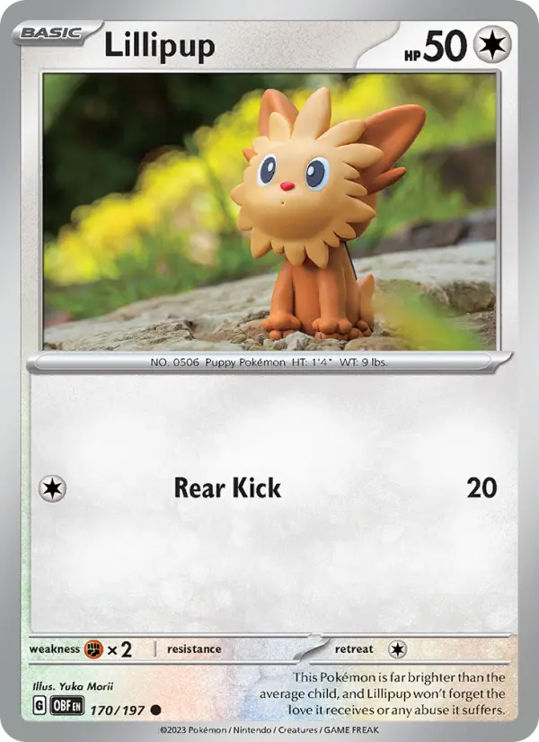 Lillipup — Obsidian Flames card #170
