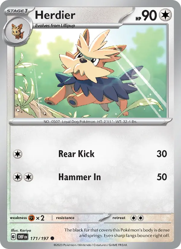 Herdier — Obsidian Flames card #171