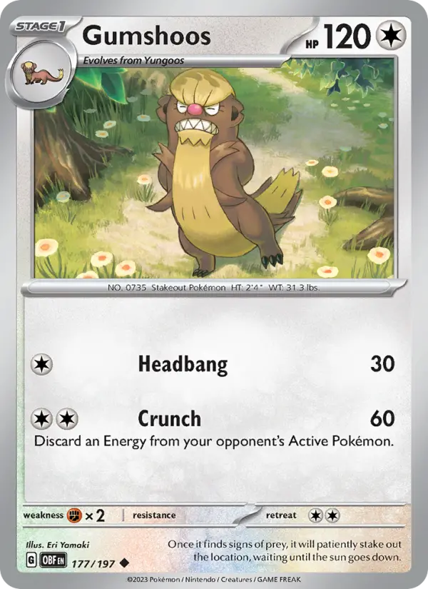 Gumshoos — Obsidian Flames card #177