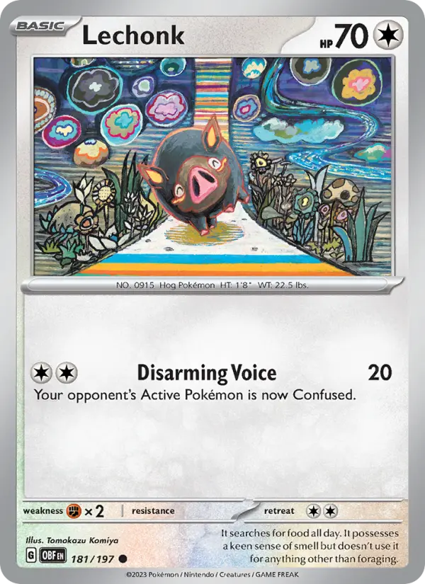 Lechonk — Obsidian Flames card #181