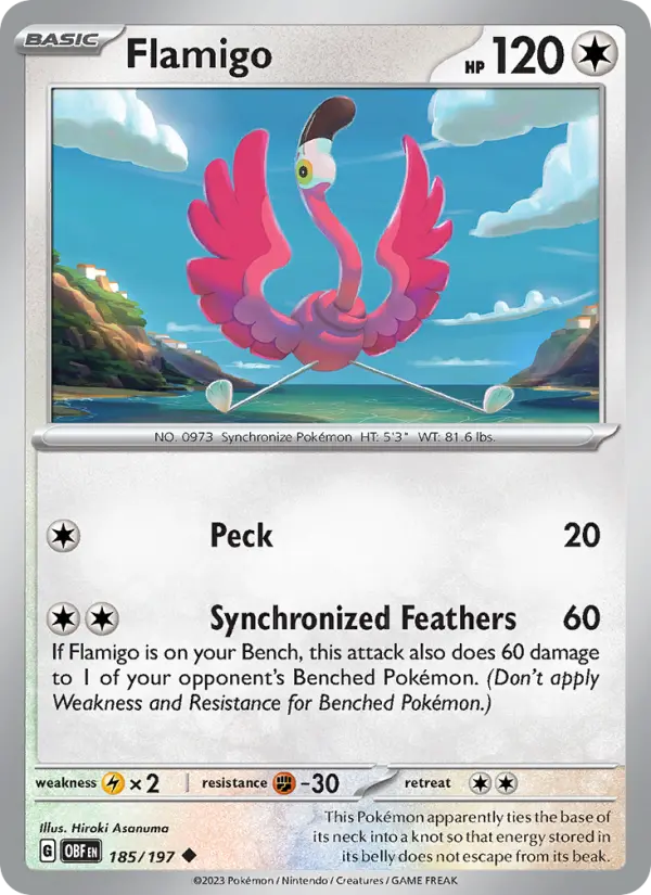 Flamigo — Obsidian Flames card #185