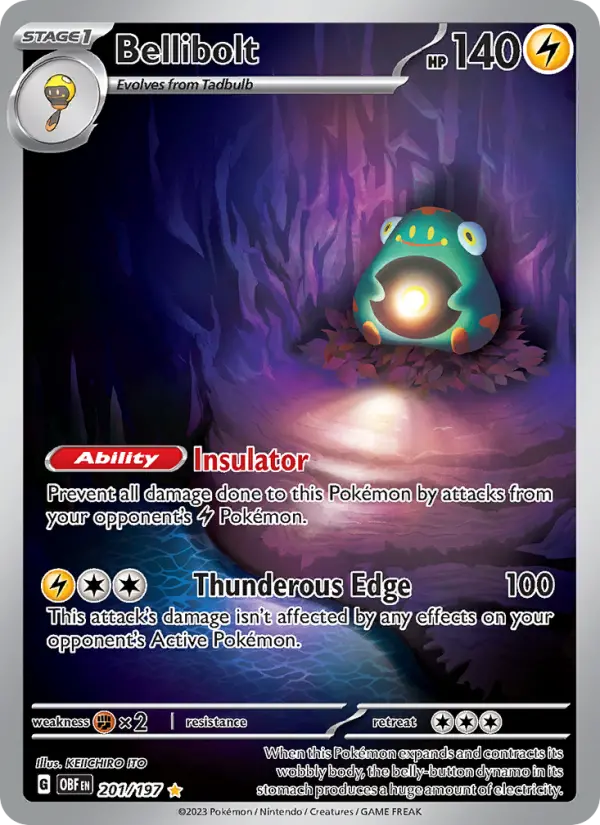 Bellibolt — Obsidian Flames card #201