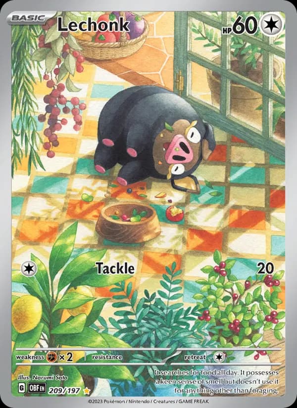 Lechonk — Obsidian Flames card #209