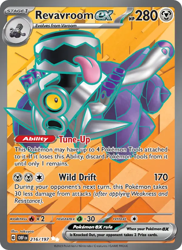 Revavroom ex — Obsidian Flames card #216