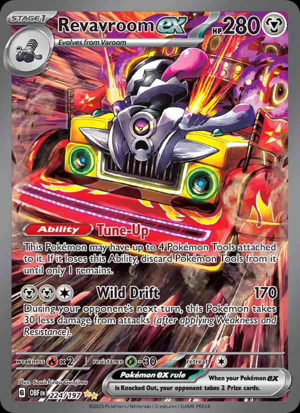 Revavroom ex — Obsidian Flames card #224