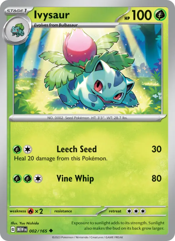 Ivysaur — 151 card #002