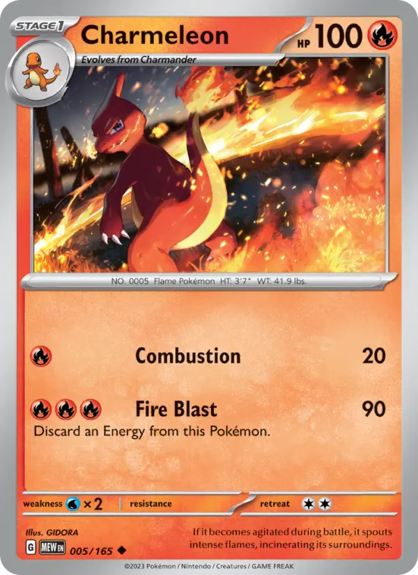 Charmeleon — 151 card #005