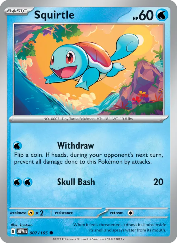 Squirtle — 151 card #007