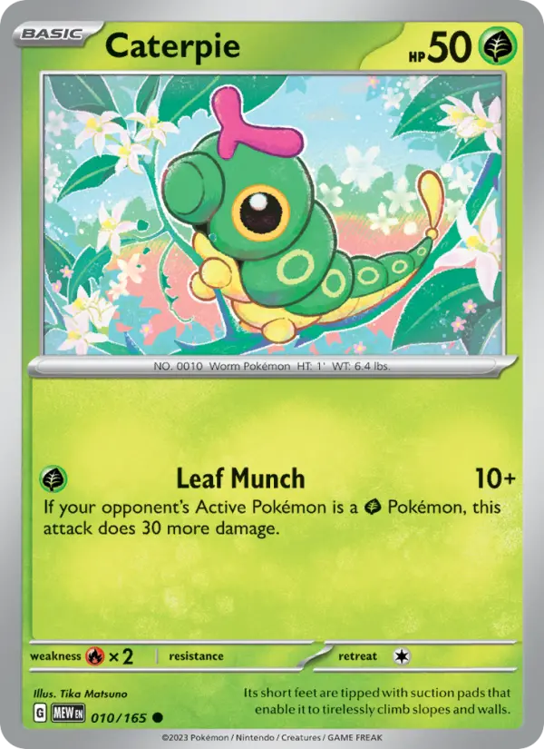 Caterpie — 151 card #010