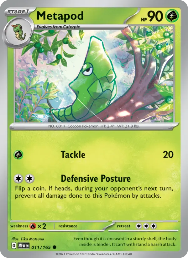 Metapod — 151 card #011