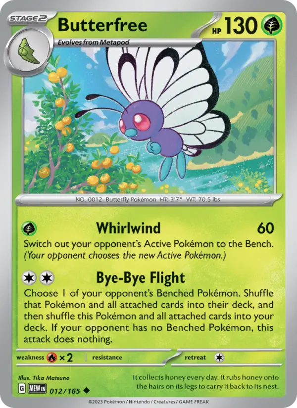 Butterfree — 151 card #012