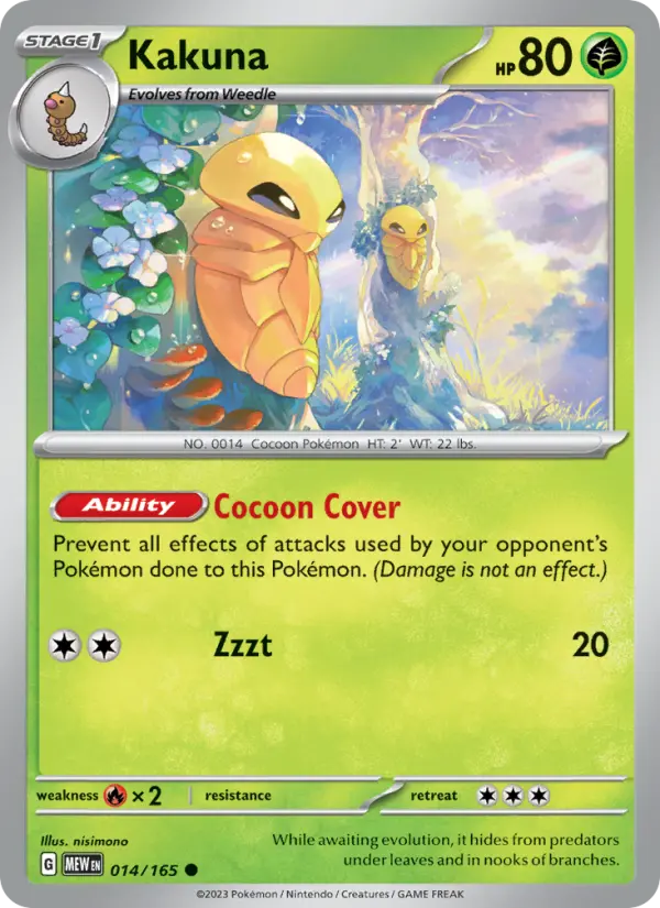 Kakuna — 151 card #014