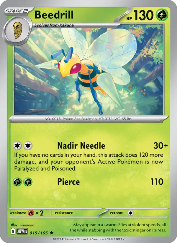 Beedrill — 151 card #015