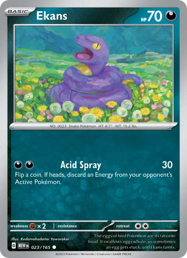 Ekans — 151 card #023