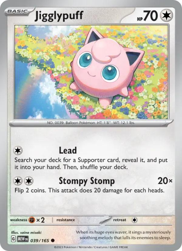 Jigglypuff — 151 card #039