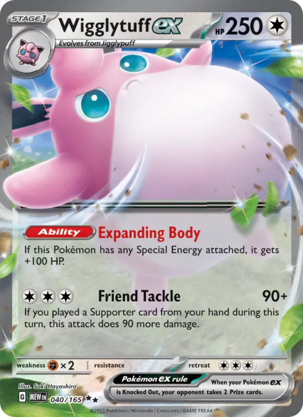 Wigglytuff ex — 151 card #040