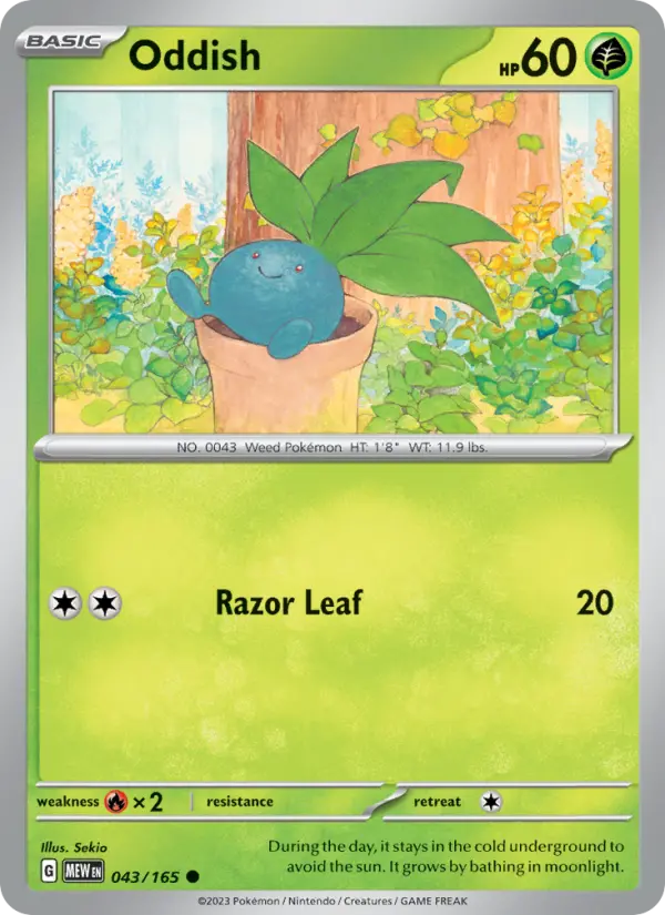 Oddish — 151 card #043
