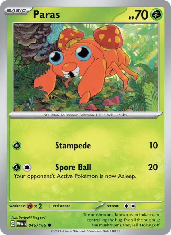 Paras — 151 card #046