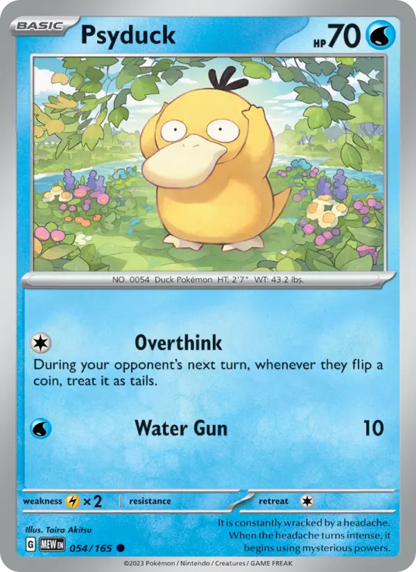 Psyduck — 151 card #054