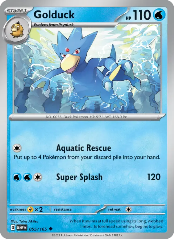 Golduck — 151 card #055