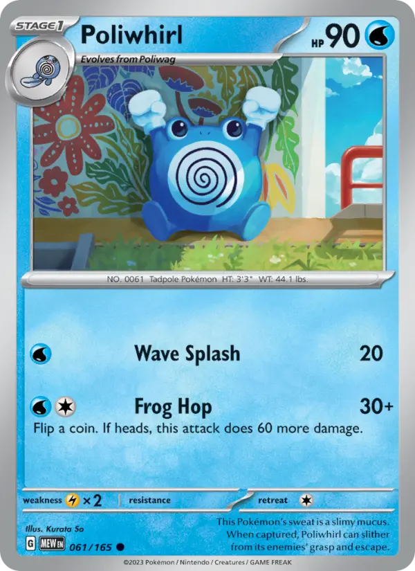 Poliwhirl — 151 card #061
