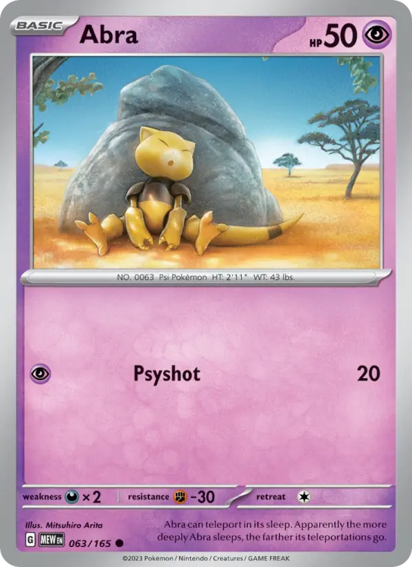 Abra — 151 card #063