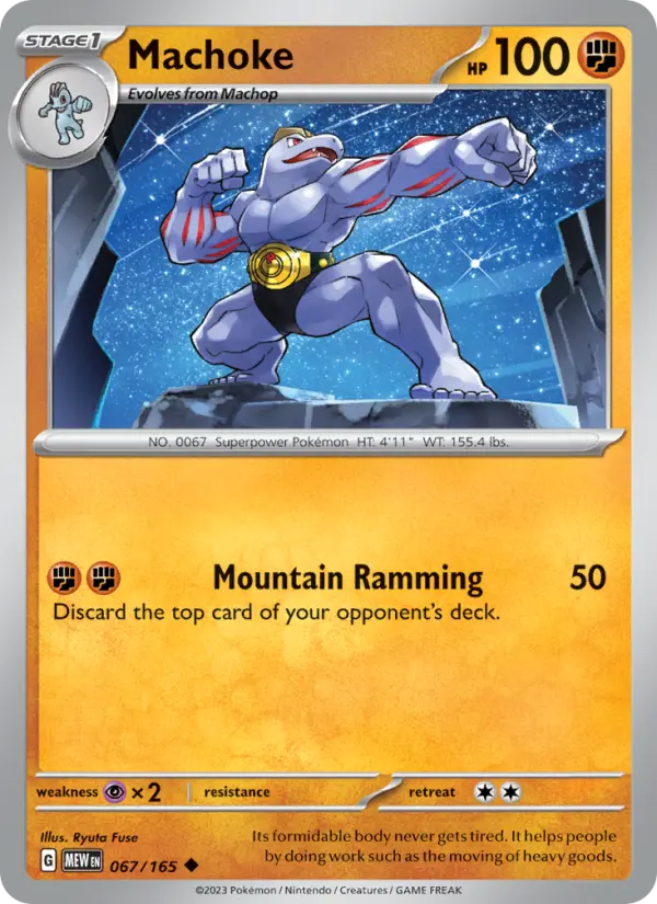 Machoke — 151 card #067
