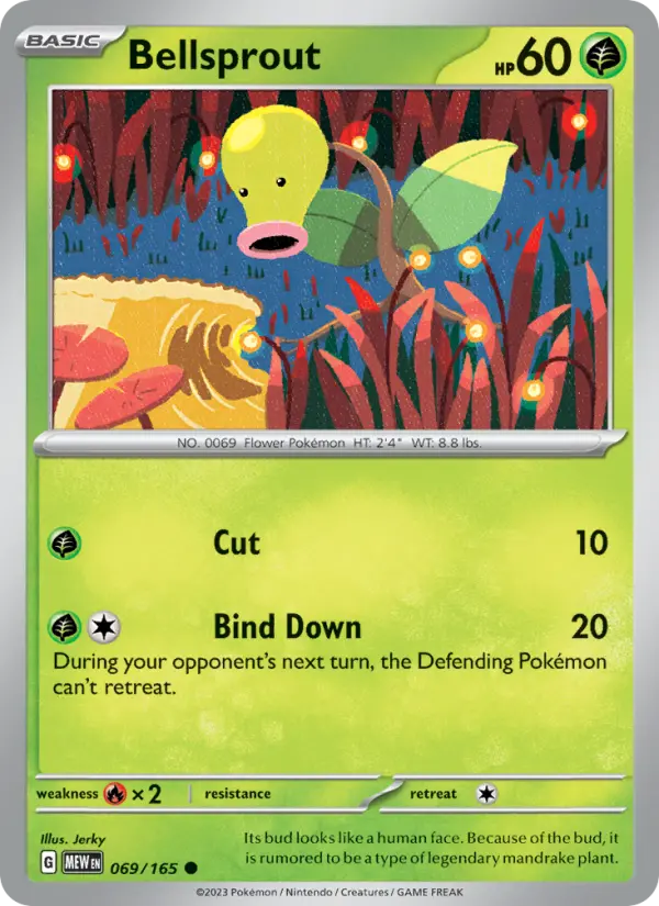 Bellsprout — 151 card #069