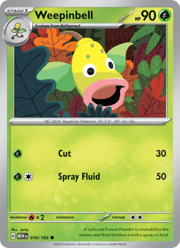 Weepinbell — 151 card #070