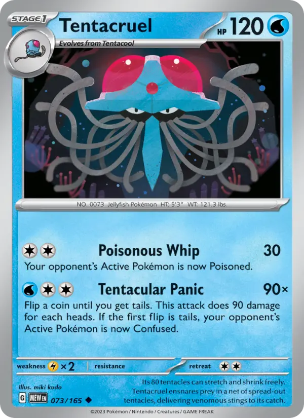 Tentacruel — 151 card #073