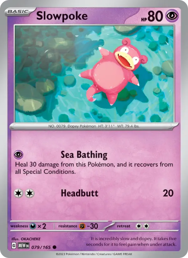 Slowpoke — 151 card #079