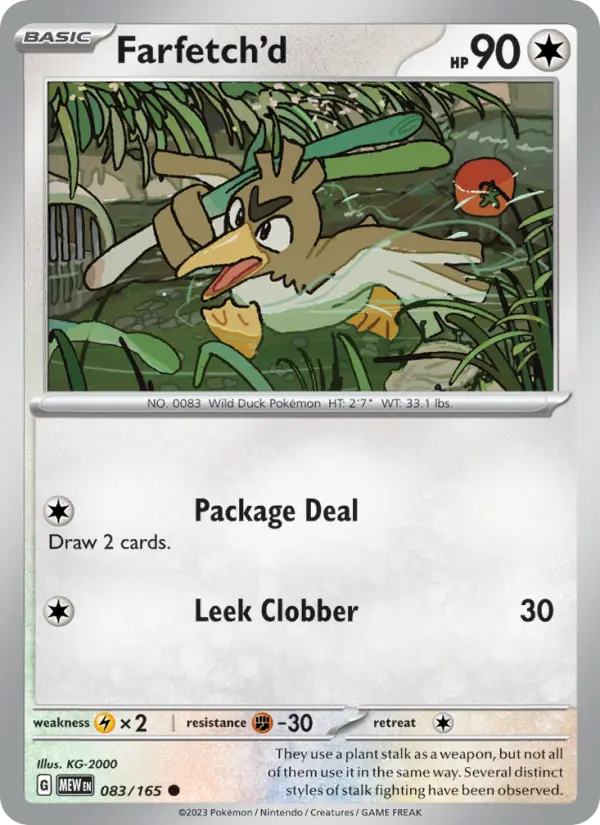 Farfetch'd — 151 card #083