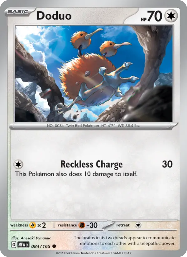 Doduo — 151 card #084