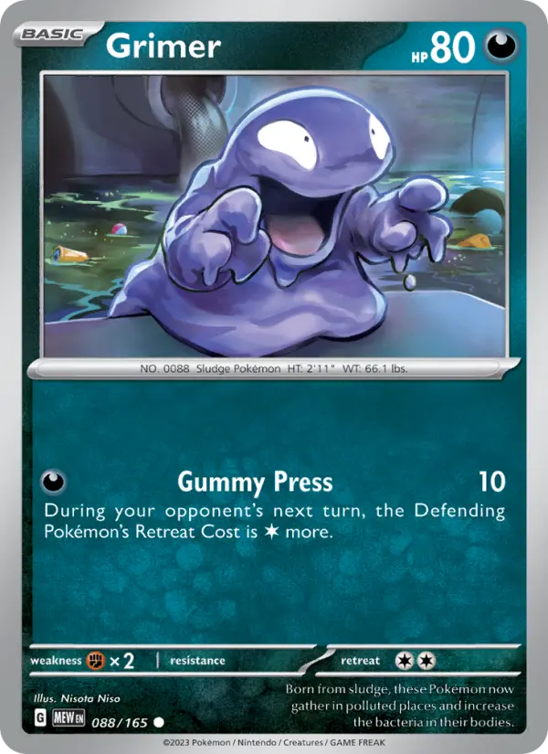 Grimer — 151 card #088