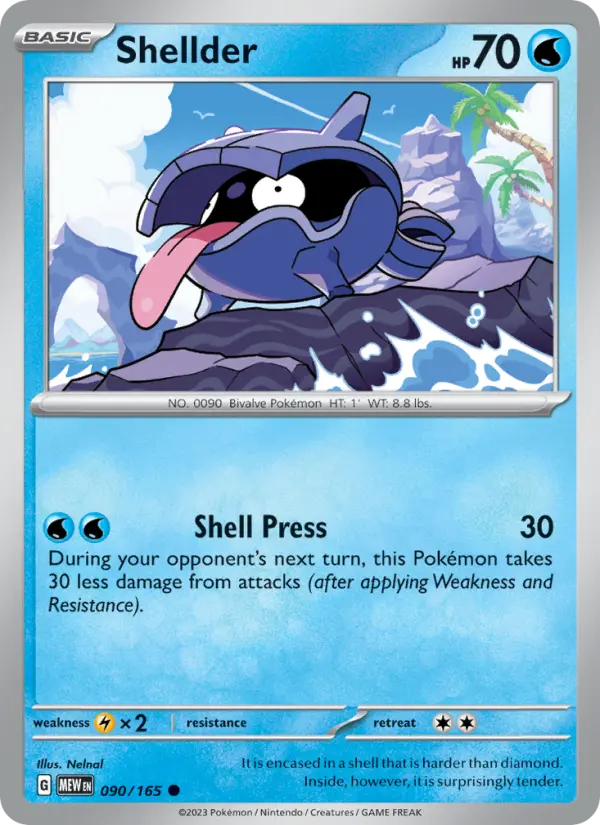 Shellder — 151 card #090