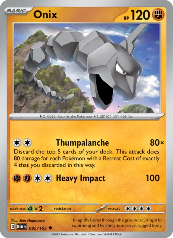 Onix — 151 card #095